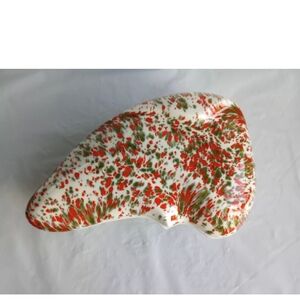 Vintage Splatter ware Christmas Colored Candy/Trinket Dish See Descripti…